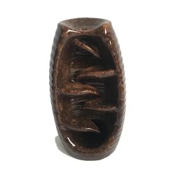 Quemador de incienso de reflujo en cascada marrón