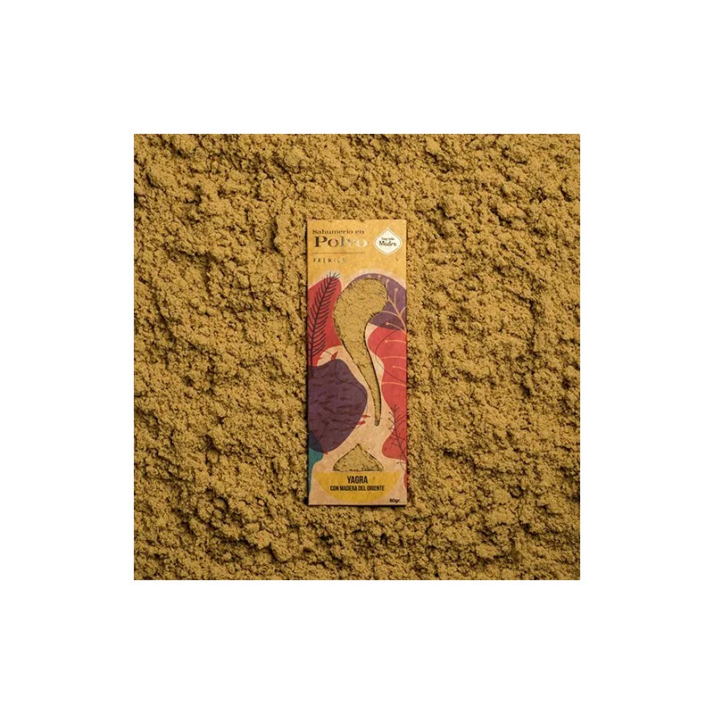 Incienso en Polvo Yagra con Madera de Oriente Sagrada Madre