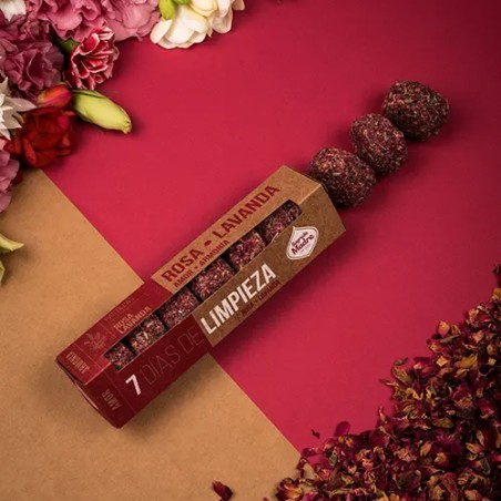 Pastilla defumación activada 7 Días de Limpieza Rosa Lavanda Sagrada Madre