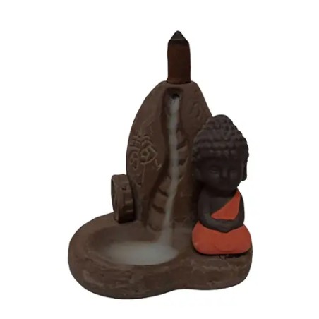 Quemador de incienso de reflujo Budha Noria