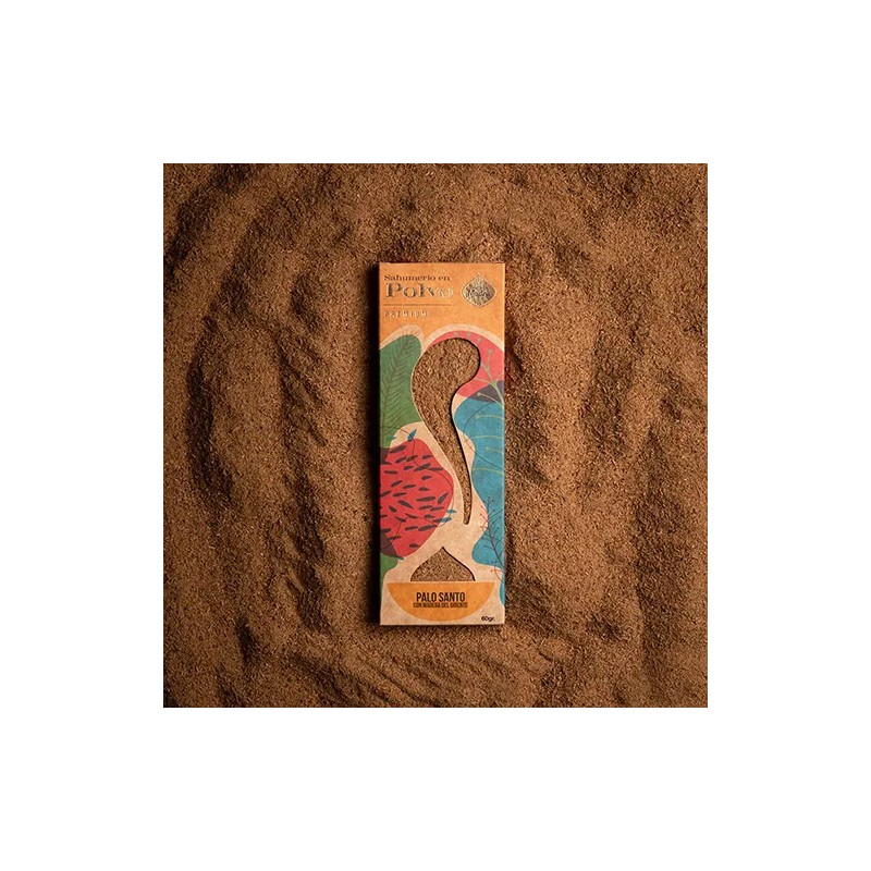 Incienso en Polvo Palo Santo con madera de Oriente Sagrada Madre