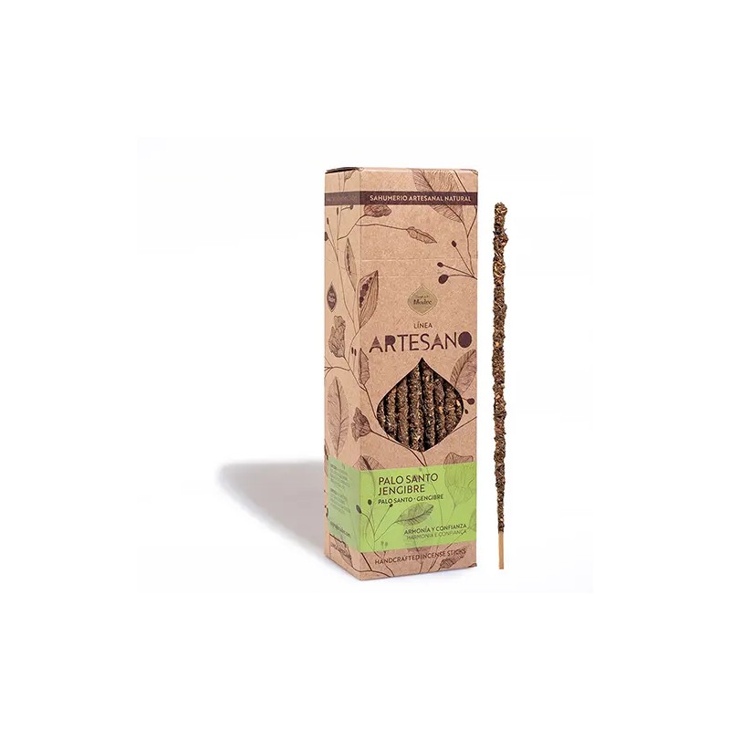 Incienso Línea Artesano Palo Santo y Jengibre Sagrada Madre