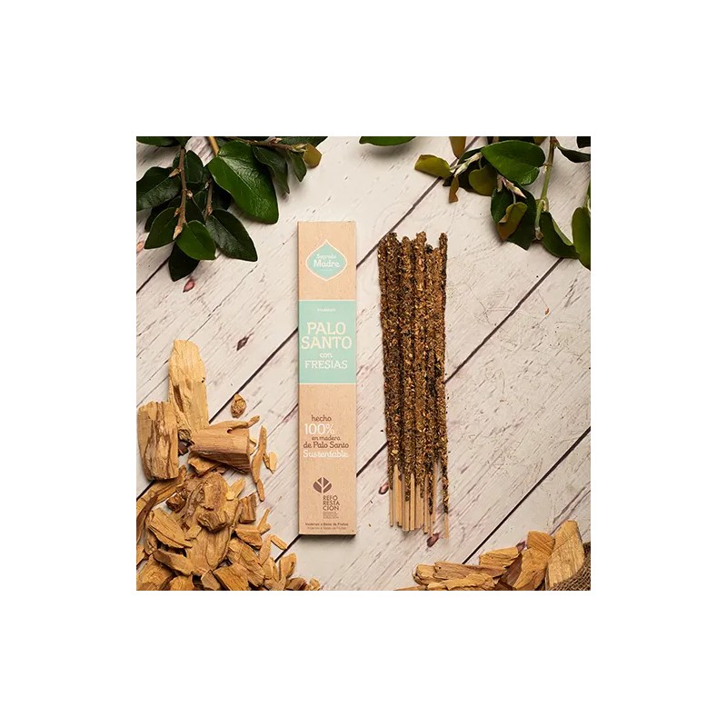 Incienso Palo Santo con Fresias Sagrada Madre