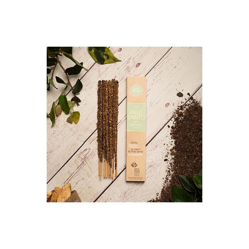 Incienso Palo Santo con Pachuli Sagrada Madre