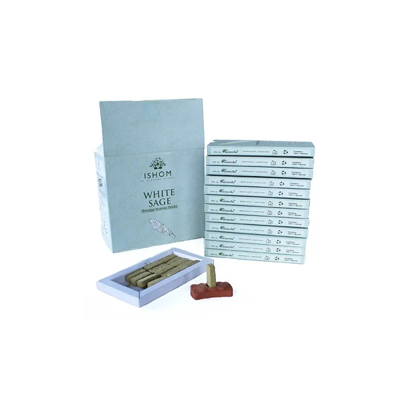 Ladrillo de incienso Salvia Blanca Ishom