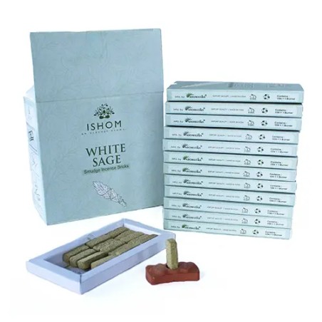 Ladrillo de incienso Salvia Blanca Ishom