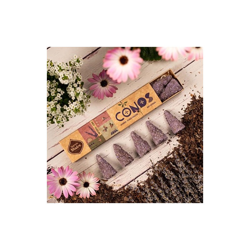 Conos Lavanda y Violetas Sagrada Madre