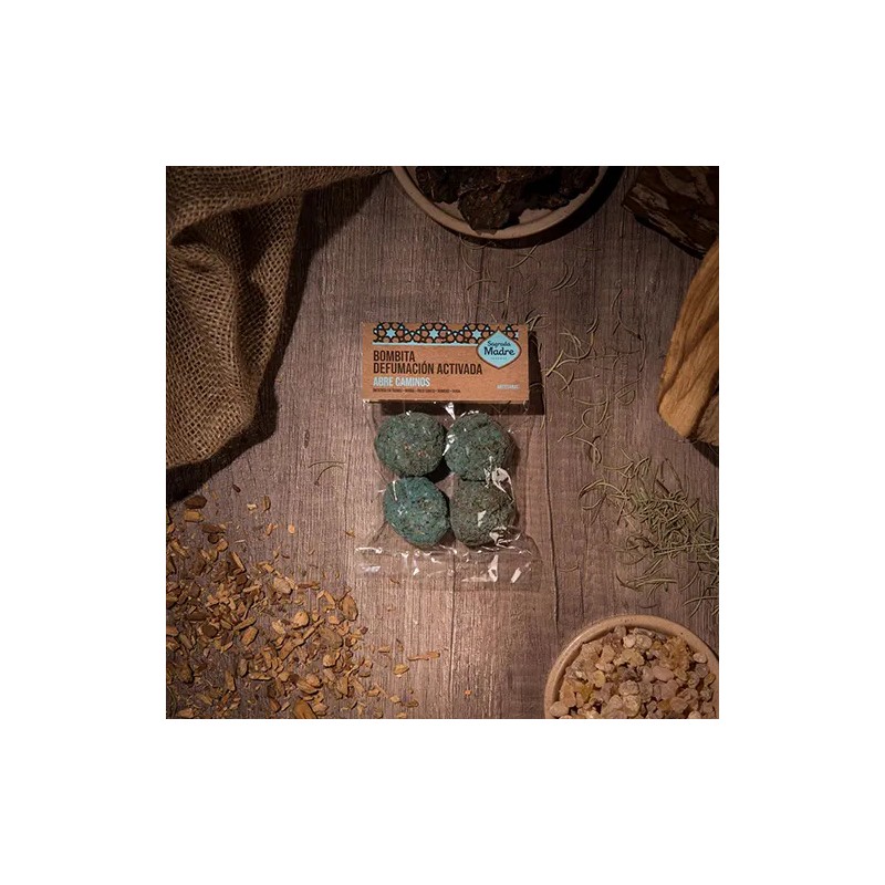 Bombita defumación activada Abrecaminos X 4 Bolsita Sagrada Madre