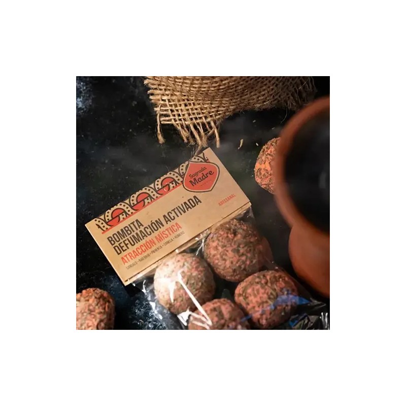 Bombita defumación activada Atracción Mistica X 4 Bolsita Sagrada Madre