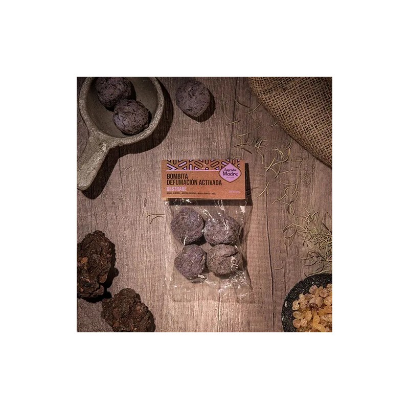 Bombita defumación activada Destrabe X 4 Bolsita Sagrada Madre