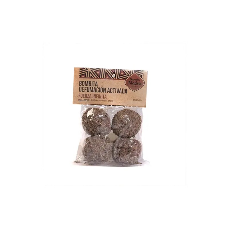 Bombita defumación activada Fuerza Infinita  X 4 Bolsita Sagrada Madre