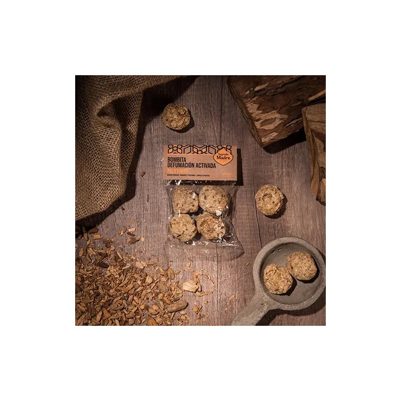 Bombita defumación activada Palo Santo X 4 Bolsita Sagrada Madre