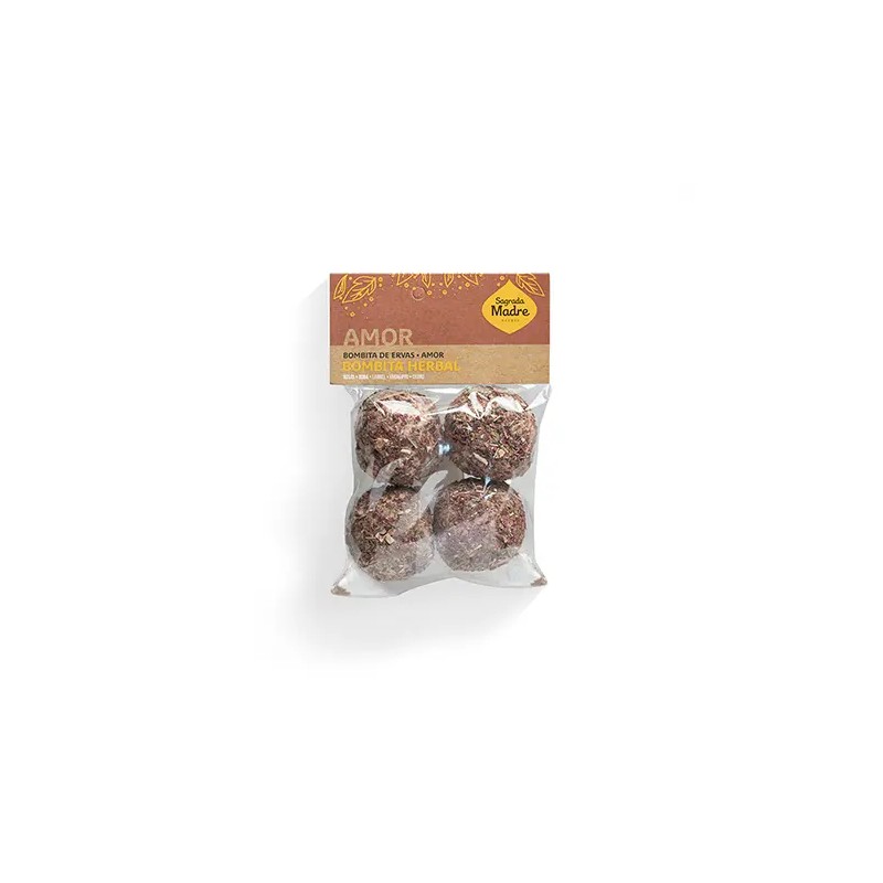 Bombita defumación activada Herbal Amor X 4 Bolsita Sagrada Madre