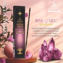Incienso Crystal Cuarzo Rosa Aroma