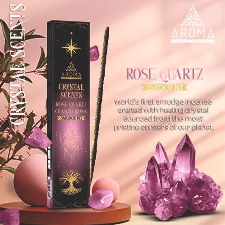 Incienso Crystal Cuarzo Rosa Aroma