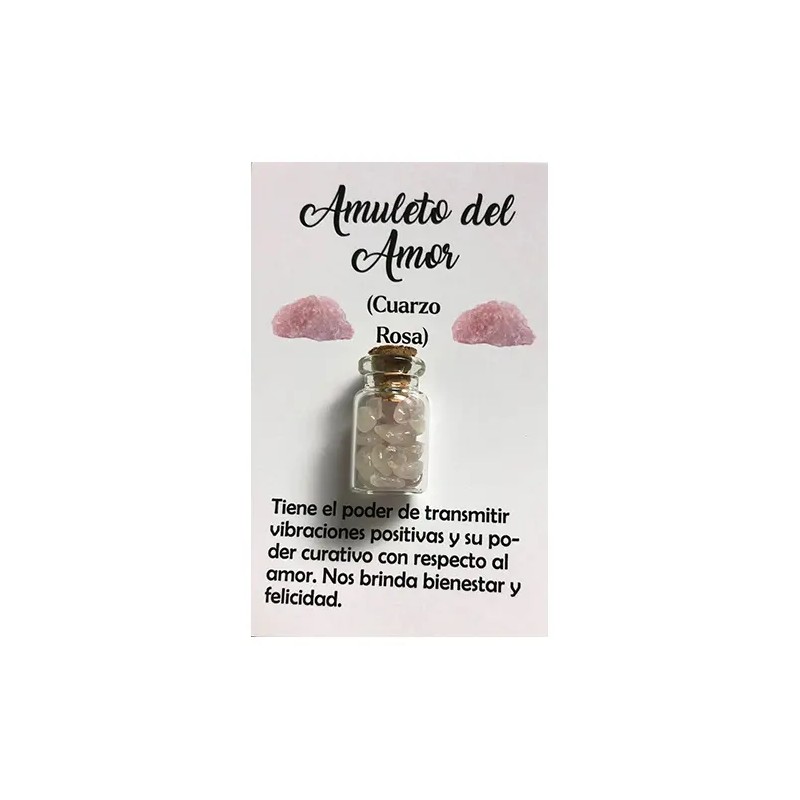 Amuleto del Amor Cuarzo Rosa