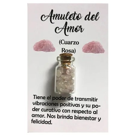 Amuleto del Amor Cuarzo Rosa