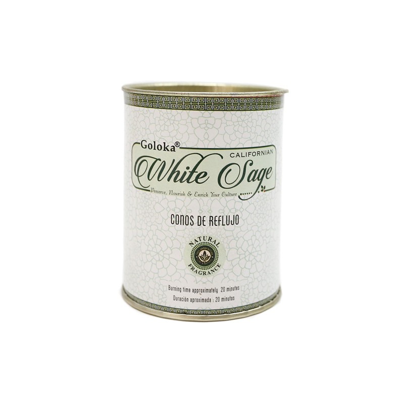 Conos de reflujo Goloka Salvia Blanca