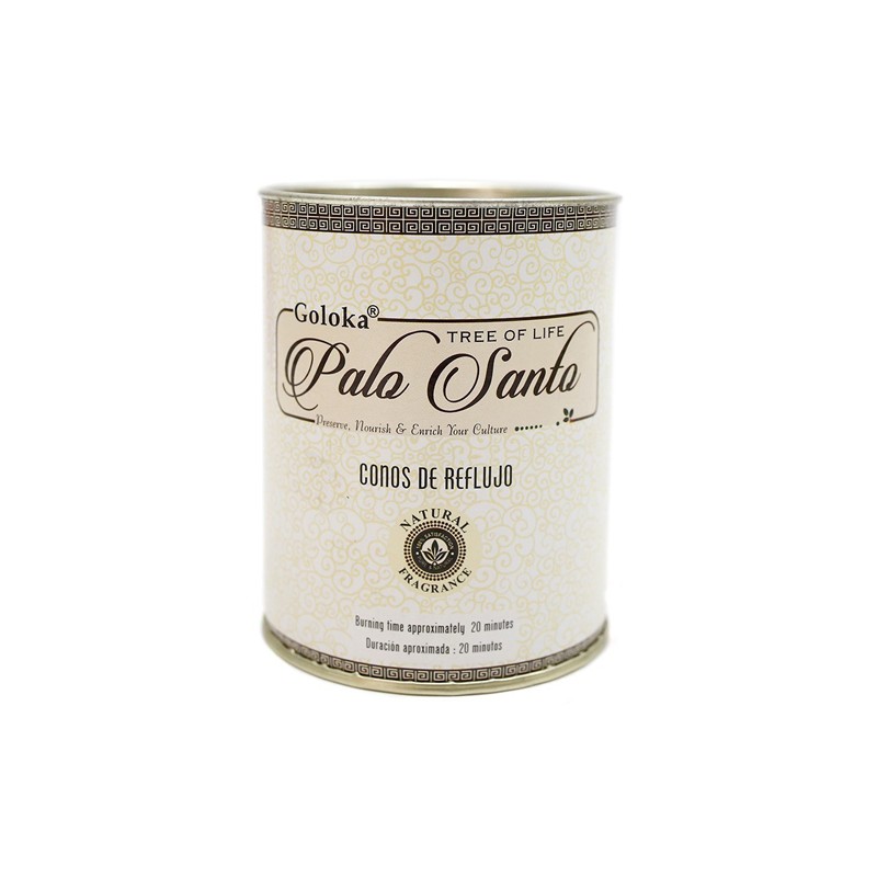 Conos de incienso de reflujo de Palo Santo Goloka