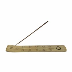 Tabla para quemar incienso madera clara