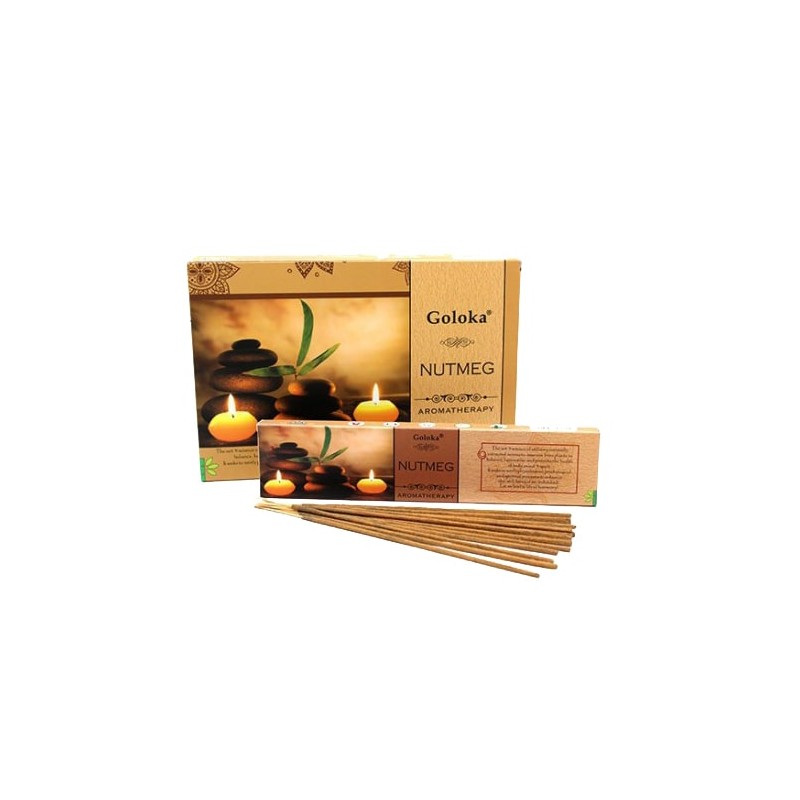 Incienso Goloka Aromaterapia Nutmeg - Nuez moscada