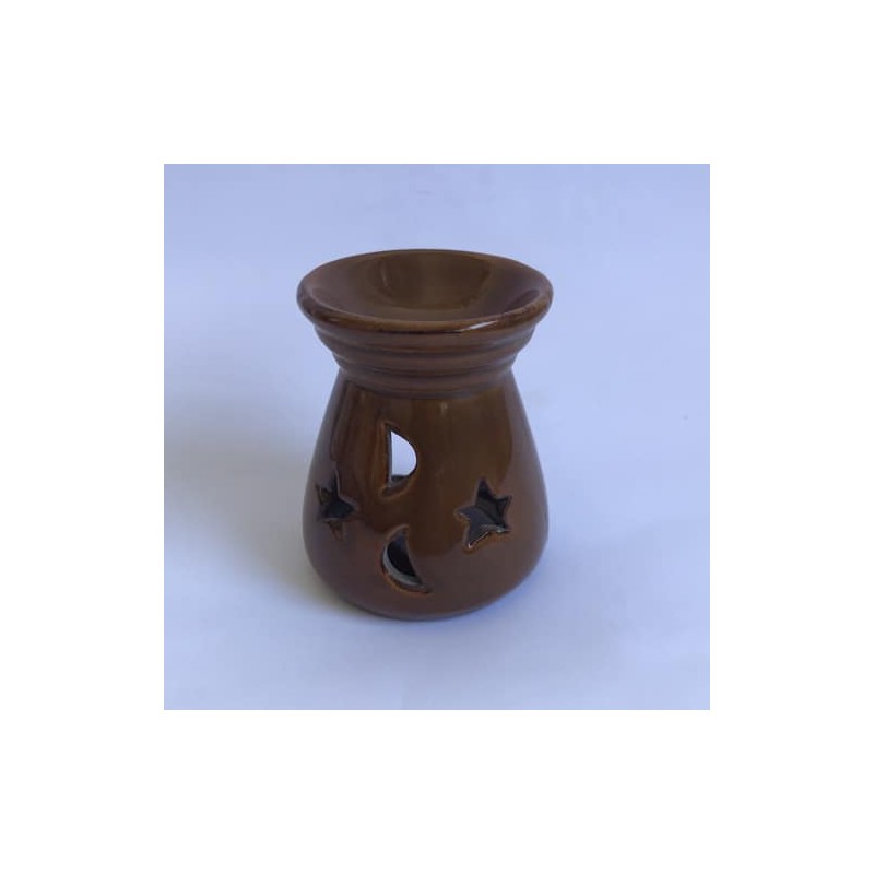 Quemador de aceites esenciales Marrón