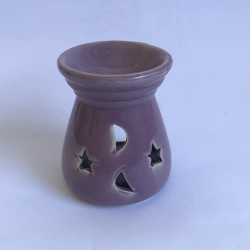 Quemador de aceites esenciales Morado
