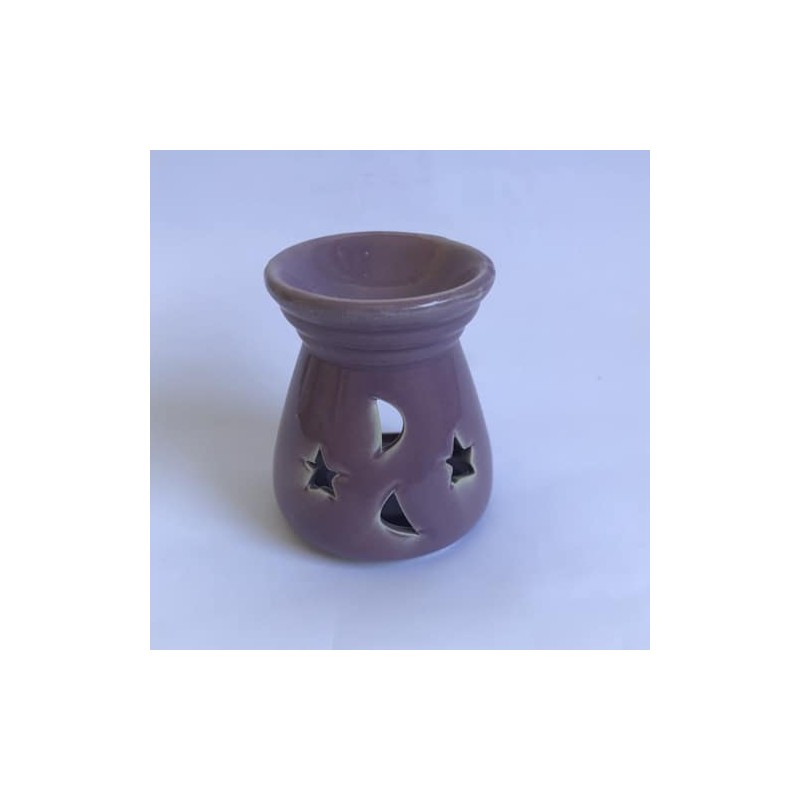 Quemador de aceites esenciales Morado