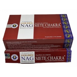 Incienso Golden Nag Siete Chakras