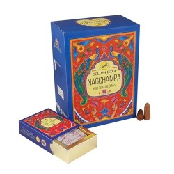 Cono de reflujo Golden India Nag Champa