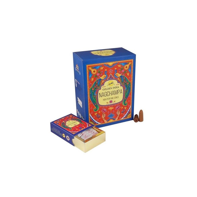 Cono de reflujo Golden India Nag Champa
