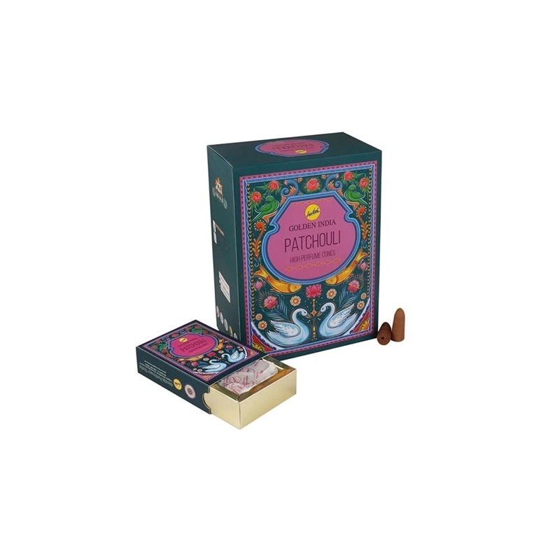 Cono de reflujo Golden India Patchouli